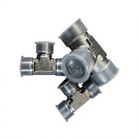Raccord hydraulique droit à structure robuste en acier au carbone et acier inoxydable, connecteur haute pression