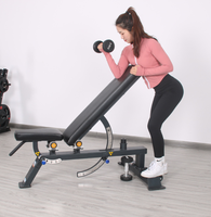 Chaise de fitness multifonctionnelle commerciale pliable et réglable, banc d'haltères, support pour sit-ups, planche d'inversion pour usage domestique
