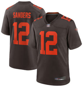 Neue Großhandelsware Höchste Qualität 12 #   Shedeur Sanders 95 #   Garrett 24 # Nick Chubb Cleveland Genähtes Trikot American Football Trikot - Product Image 6