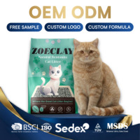 OEM ODM Personnalisé, Litière pour chat en bentonite en forme de boule, désodorisante, parfumée aux senteurs de poudre pour bébé, café, citron, rose, lavande