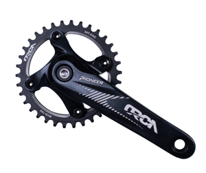 Manivelle de vélo vtt couronne de disque de pignon ovale rond BCD104 32/34/36/38T utilisation de plateau large et étroit pour pédalier de vélo de montagne - Product Image 6