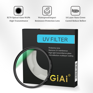 Protection d'objectif d'appareil photo, filtre imperméable anti-rayures, 37/40.5/49/52/55/62/67/72/77/82/86/<span class=keywords><strong>95</strong></span> <span class=keywords><strong>mm</strong></span>, filtre <span class=keywords><strong>UV</strong></span> ultraviolet - Product Image 2