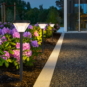 Solar Garden <b>Light</b> Outdoor Waterproof <b>LED</b> Lawn Lamp IP65 2700K Warm White Solar Powered with <b>Light</b> <b>Sensor</b> and Stake - Product Image 1