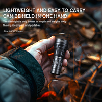 Lampe torche puissante 20W 1900 lumens TN05 EDC, haute performance, en aluminium, magnétique, rechargeable, LED
