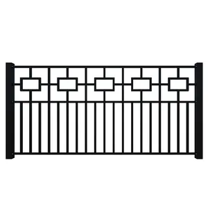 Customized Garden Iron Fence Wrought Shape Home Yard Buildings Decorative Tubular Fence