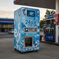 Máquina Expendedora de Hielo en Bolsas Totalmente Automática, Certificada por CE y ETL, para Gasolineras y Parques Comerciales, con Agua de Ósmosis Inversa