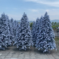 Sapin de Noël artificiel pré-éclairé avec contrôle par application intelligente, LED RGB à changement de couleur, articulé, 7 pieds, avec télécommande pour les fêtes modernes