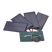 AISmartlink - Paneles Solares Micro de 5V 200mA Personalizados de Fábrica con Cable, Kit de Celdas Solares Fotovoltaicas de 110mmx60mm en Stock