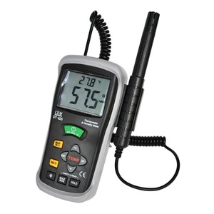 เครื่องวัดอุณหภูมิและความชื้นแบบดิจิตอล CEM DT-625 พร้อมการวัดจุดน้ำค้างและจุดอุณหภูมิหลอดวัดความร้อน สำหรับสำนักงาน ห้องปฏิบัติการ และโรงเรือนเพาะปลูก - Product Image 2