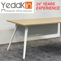Bureau de direction en métal E1 pour hôpital, mobilier de bureau, table commerciale durable