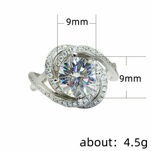 Anello da Donna con Zirconi Brillanti a Forma Unica e Creativa, Elegante per Feste e Uso Quotidiano, Impilabile, Comodo, Versatile, Gioiello da Mano, Regalo - Product Image 3