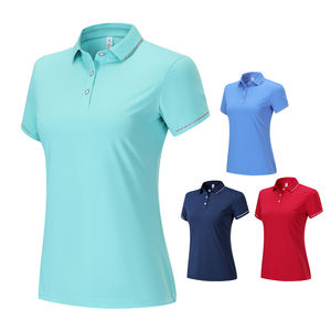 Venta al por mayor de camisetas de polo atléticas de ajuste regular que absorbe la humedad ropa de tenis Ajuste de golf - Product Image 4