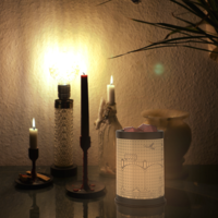 Nouveau Design de ville moderne chauffe-cire métal 2-en-1 arôme huile essentielle bougie parfum huile chauffe-huile lampe pour le Yoga à domicile