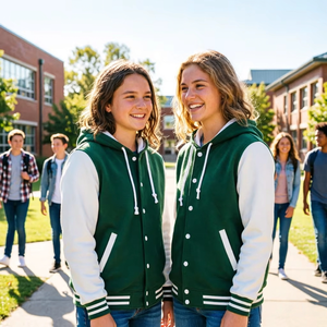 Veste de baseball en coton à manches longues avec logo personnalisé, taille plus, boutonnée, uniforme d'équipe, veste à capuche pour homme, veste de baseball - Product Image 1