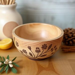 Bol en bois rond imprimé personnalisé léger pour la maison et l'hôtel prix d'utilisation décorative - Product Image 6