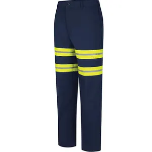 OEM Industrial 100% Cotton Hi Vis Safety Cargo Work Pants For Men