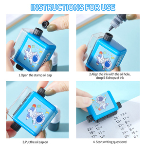 Meilleure vente de timbres de maths pour l'apprentissage des enfants, numéro de tampon de maths roulants - Product Image 5