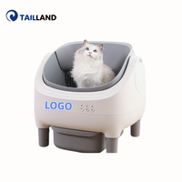 Bac à litière automatique OEM/ODM pour chat, nettoyage automatique, dessus ouvert, élimination des odeurs, avec contrôle par application, pour chats de grande taille