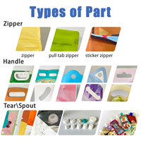 Bolsa con Base y Logotipo Personalizado, Impresa en Huecograbado, con Apertura Fácil, Impermeable, Termosellable, Material PET/PE, para Envasado de Alimentos para Mascotas y Chicles