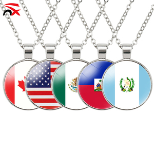 Collane con Bandiera del <span class=keywords><strong>Marocco</strong></span> per Tifosi di Calcio 2026, Ciondoli in Lega Metallica Marocchina - Product Image 3