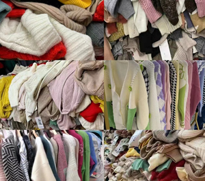 Nhà Máy Sử Dụng Áo Len Cho Bán Giá Rẻ Đẹp Áo Len Cho Phụ Nữ Sử Dụng Cổ Bông Thiếu Niên Đầy Màu Sắc Quần Áo Sử Dụng Hỗn Hợp Áo Len - Product Image 3