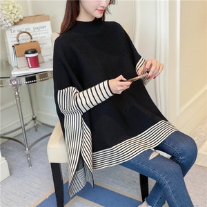 Nouveau châle en coton coréen automne 2024, manteau-cape, pull, <span class=keywords><strong>cardigan</strong></span> ample <span class=keywords><strong>mi</strong></span>-<span class=keywords><strong>long</strong></span> pour femmes - Product Image 6