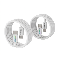 Câble de charge rapide USB C vers Type C tressé couleur macaron PD 60W pour iPhone 15 Series, cordon de synchronisation des données 1M 2M