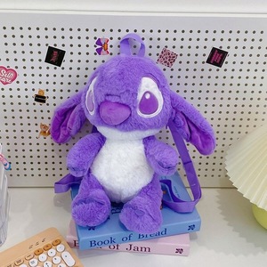 Superbes designs – Sac à dos en peluche mignon et brodé, sac à dos en peluche doux à l'effigie de Stitch, sac à bandoulière pour filles, cadeau parent-enfant - Product Image 5