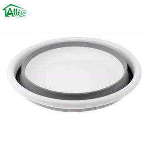 बाथरूम सिलिकॉन बंधनेवाला/Foldable तह पोर्टेबल प्लास्टिक वॉश बेसिन फैंसी वॉश बेसिन - Product Image 4