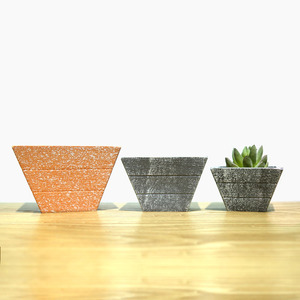 Maceta de Plástico Yicai Pequeña, Imitación Hormigón, Hecha a Mano, para Decoración de Jardín, para Cactus y Suculentas - Product Image 6