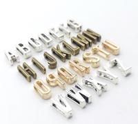 DIY Accessoires Collier pour animaux de compagnie Porte-clés Lettre Argent A-Z chine fournisseurs sous-titres bijoux yiwu alphabet SLIDE perles charmes