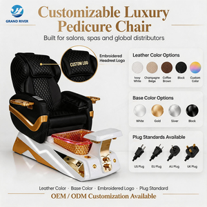 Sillón de Pedicura de Lujo Grandriver, Sillón de Spa para Pedicura <span class=keywords><strong>con</strong></span> Drenaje, Nuevo Diseño, Sillón de Pedicura para Salón de Belleza <span class=keywords><strong>con</strong></span> Vaporizador - Product Image 5