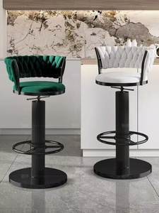 Modern Nordic Height <b>Adjustable</b> <b>Bar</b> Chair Barber Shop Beauty Shop Chair Cashier <b>Stool</b> With Back High <b>Stool</b> <b>Bar</b> <b>Stools</b> - Product Image 6