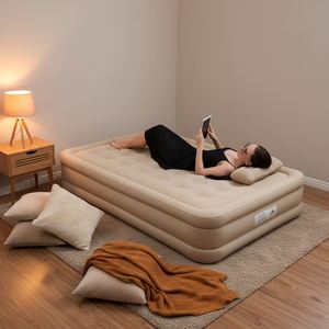 Colchón Inflable Rápido de PVC Suave con Bomba Integrada, Almohada Plegable, Diseño Moderno, Portátil, para Dormitorio, Camping y Uso en Exteriores - Product Image 2