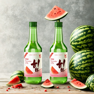 Soju coréen classique avec saveur de pastèque rafraîchissante Lui Soju 360ml dans une bouteille de liqueur vibrante Alcool d'ingrédient primaire - Product Image 1