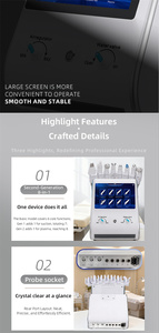 Appareil multifonctionnel 8-en-1 pour le soin de la peau avec hydradermabrasion pour un nettoyage facial en profondeur, équipement pour usage domestique - Product Image 6