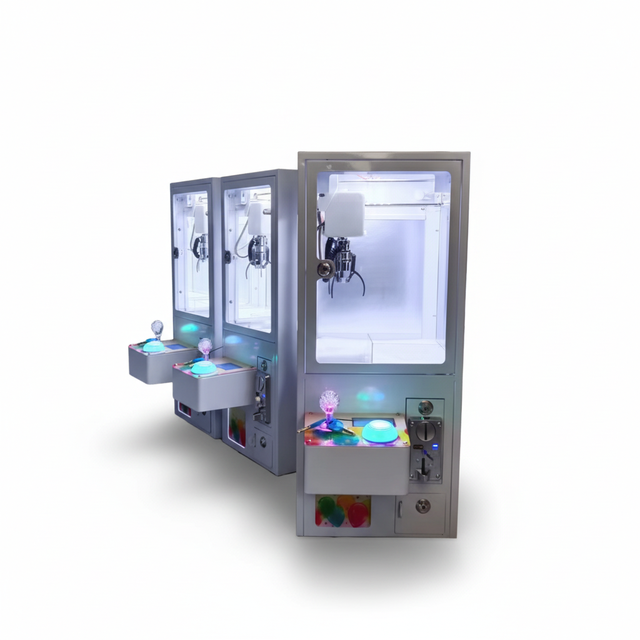 ZDYS Hot Sale Crane Machine with Card Reader 10cm Mini Metal Toys for Snack Grabber (English)