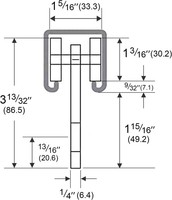 Galet suspendu rail lourd W65 W80 pour mini grue palan électrique