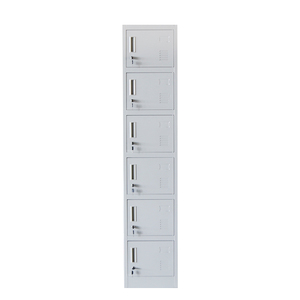 Casier individuel en acier pour salle de sport, école, bureau – Armoire métallique à 6 portes, taille et couleur personnalisables - Product Image 4