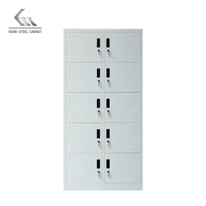 Classeur de stockage de bureau en acier à <span class=keywords><strong>5</strong></span> couches <span class=keywords><strong>Casier</strong></span> en métal à double porte Armoire à 10 <span class=keywords><strong>tiroirs</strong></span> - Product Image 5