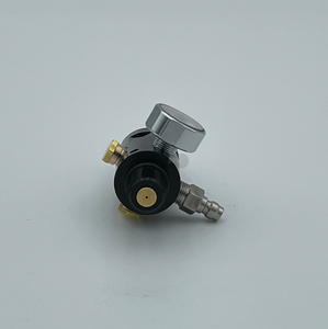 Mini-régulateur cylindrique noir, filetage 5/8-18UNF, entrée 3000 psi, contrôle hydraulique, paintball, sortie 5,51 MPa, température normale - Product Image 6