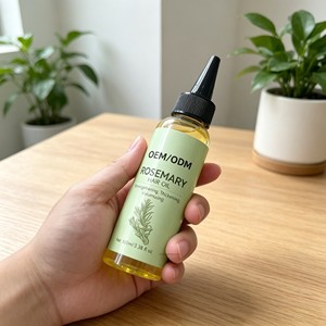 Huile capillaire personnalisée à la menthe et au romarin 100% naturelle pour la croissance des cheveux et la lutte contre la chute des cheveux, pour hommes et femmes, marque privée - Product Image 3