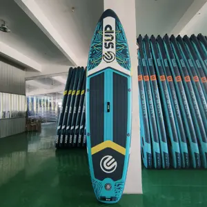 Prancha inflável para surf, prancha de surf com bomba elétrica de 12V, 11 pés, inflável para surf e surf, atacado, com bomba elétrica