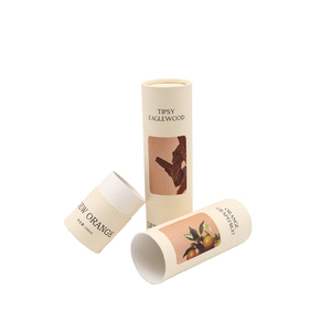 Cajas de Cartón Cilíndricas Biodegradables Personalizadas al por Mayor, Envases de Tubo de Papel, Caja de Cilindro de Papel <span class=keywords><strong>para</strong></span> Bálsamo Labial - Product Image 2