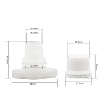 Bouchon de bec en plastique anti-fuite de 15mm