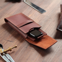 Enkelvoudige horloge-etui, draagbare reis-horloge-etui voor heren en dames, leren horloge-opbergdoos, leren tas