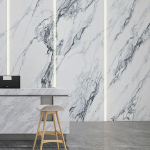 Panneau UV à motif de marbre 4mm 2440*1000 revêtement mural en vinyle ignifuge anti-rayures imperméable anti-dérapant panneau mural Spc facile à installer - Product Image 4