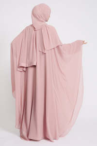 LEDUO 2026 Abaya Personalizada ODM de Chifón con Capas y Mangas Fluidas para Mujer, para Eid - Product Image 3