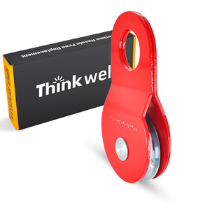 Poulie à câble Thinkweil 4T 8T 10T en acier à gorge simple pour application de treuil de sauvetage de véhicules tout-terrain - Product Image 2