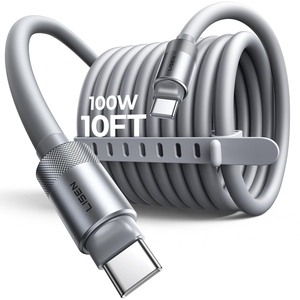 Câble de charge USB-C LISEN 2026 amélioré 100W PD, câble d'alimentation Type C vers C, câble en silicone tressé durable pour MacBook, ordinateur portable, téléphone - Product Image 1